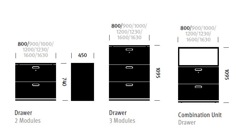 Модульный офисный комод Herman Miller Paragraph ARCH-00062812 - Вид №2