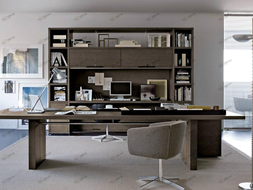 B&B Italia Project Прямоугольный письменный стол из дерева Ac executive sun-id-1384199