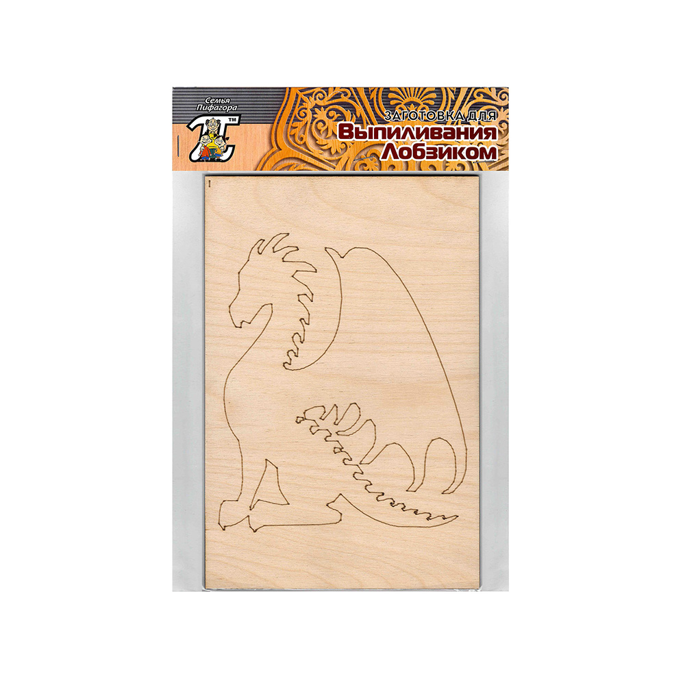 124057 Заготовка для выпиливания №3 "Дракон" Дельта 