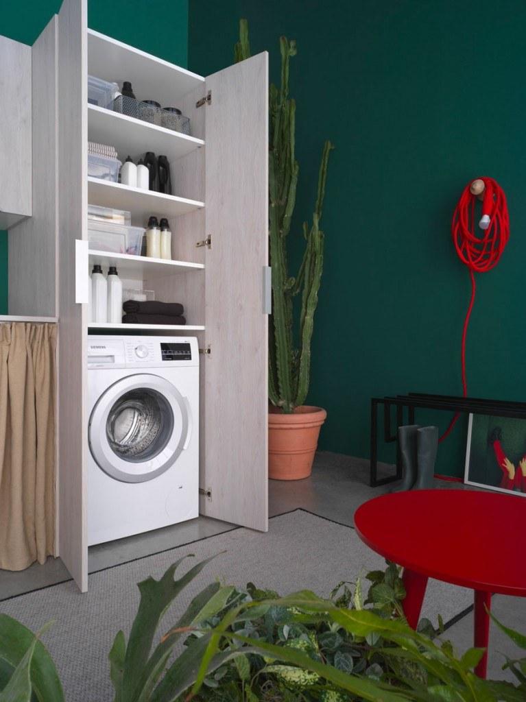 Ideagroup Шкаф для стирки из меламина с раковиной для стиральной машины Kandy sun-id-1362200 - Вид №11