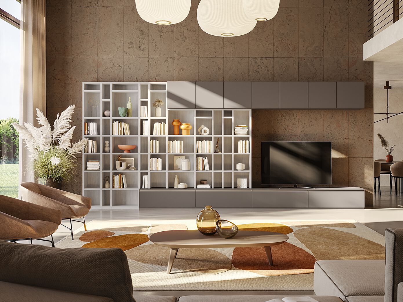 Оборудованная стена Giessegi день за днем ARCH-00094643