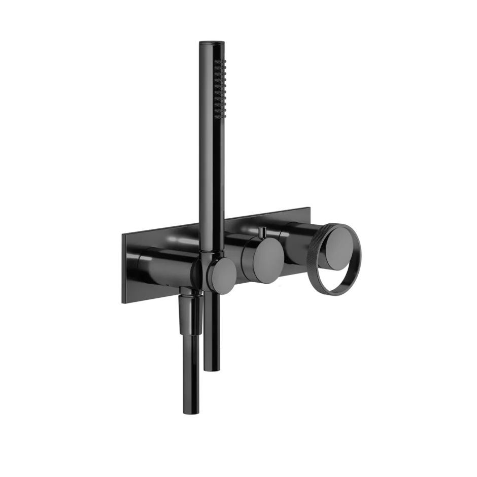 Смеситель для душа 63343 706 Gessi Anello ЧЕРНЫЙ МЕТАЛЛ PVD 63343706