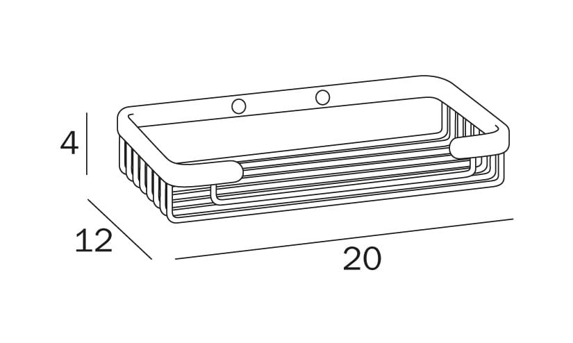 Настенная мыльница из хромированной латуни INDA® HOTELLERIE ARCH-00097588 - Вид №3