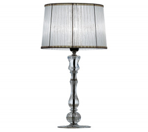 8006/LG Лампа настольная, стекло, ткань, прозрачная Italamp