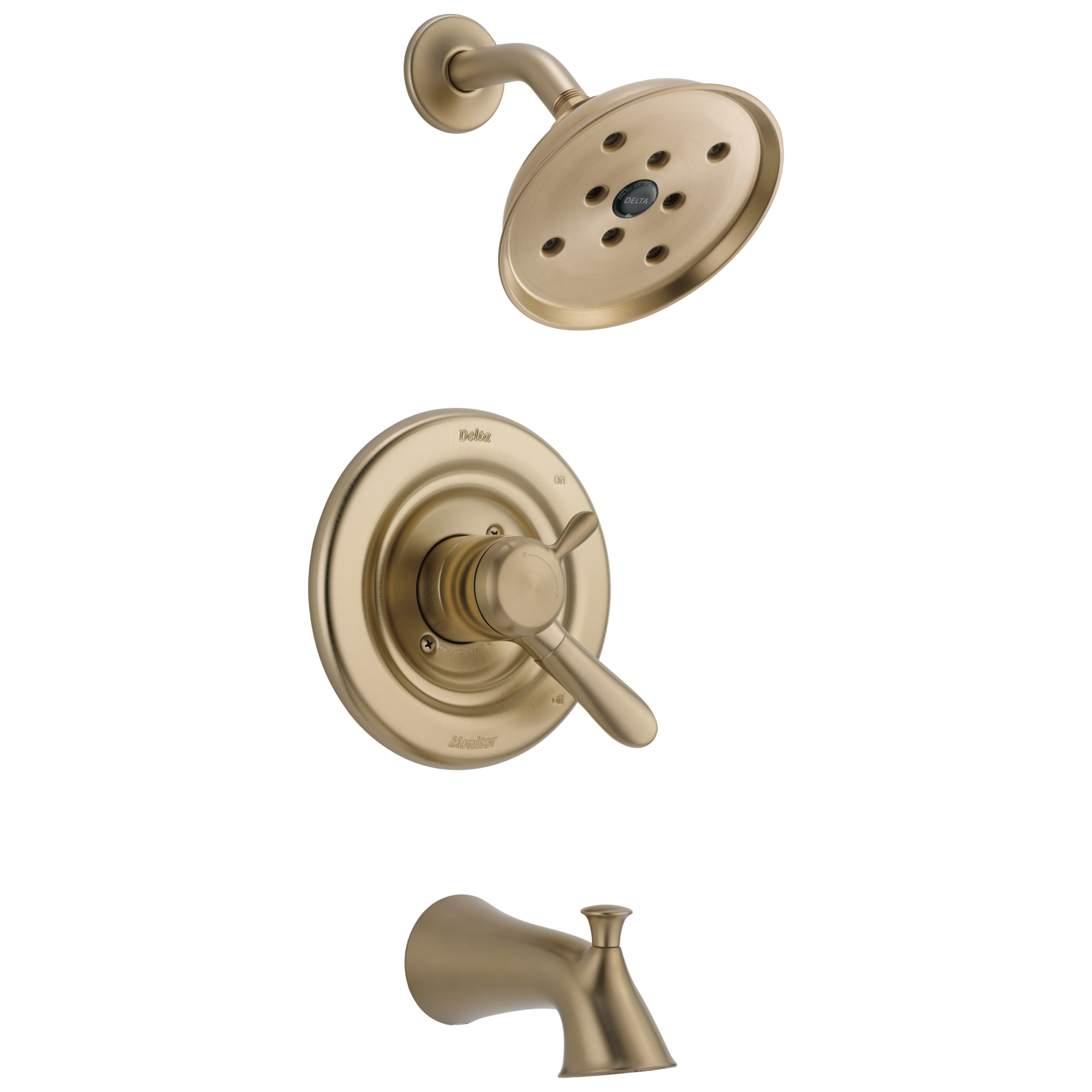T17438-CZH2O Monitor® 17 Series H2Okinetic® для ванны и душа Delta Faucet Lahara Шампанское бронза 
