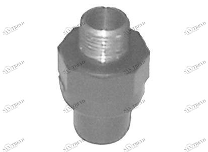 SANIT 193548517 Переход совместного ниппель, PVC-U на латуни, наружная резьба 