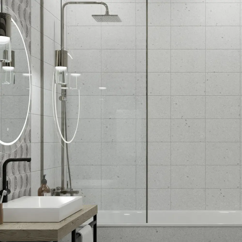 89336241 Плитка напольная Axima Руан 32.7x32.7 см 1.39 м² матовая цвет темно-серый терраццо STLM-0945590