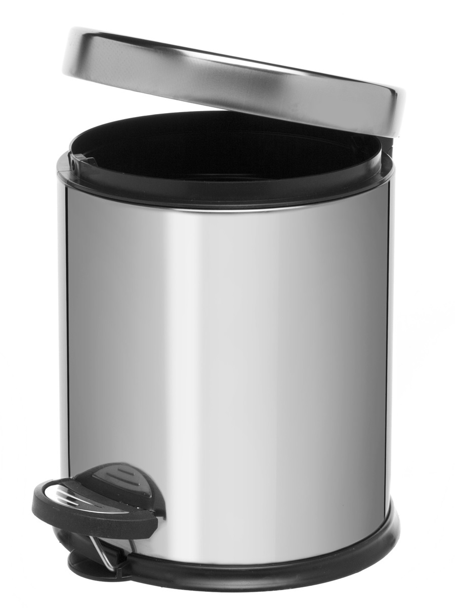 Вёдра с педалью и крышкой Cassiopea 3L Chrome NAVAKO 11502 - Вид №1