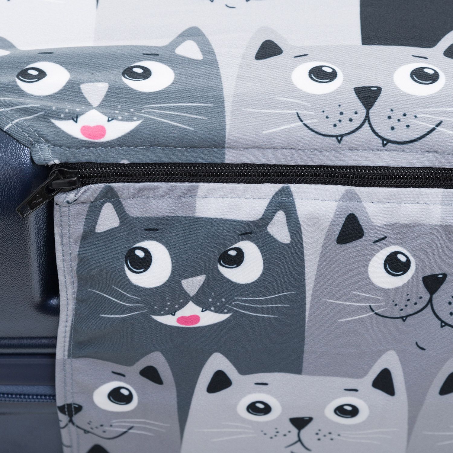 ECO Все любят котиков ML Чехол для чемодана средний Fancy Armor ECO - Вид №3