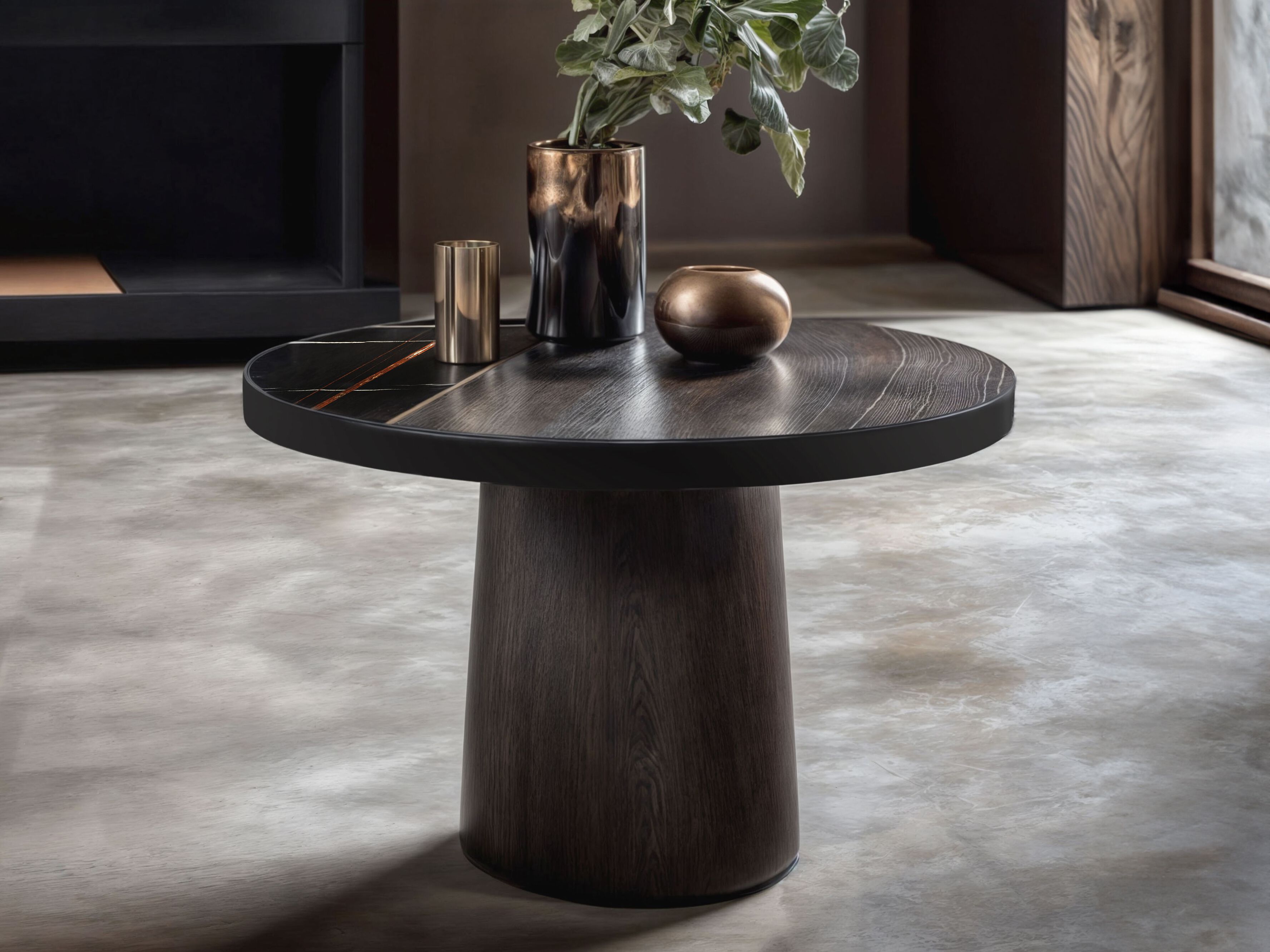 Круглый деревянный журнальный столик Wayne Enterprises Home Collection WE-166 ARCH-00028059 - Вид №1