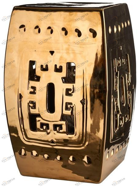 Pols Potten Низкий табурет из глазурованного керамогранита sun-id-1475600