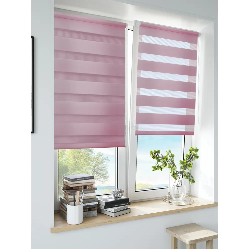 Штора рулонная день-ночь Inspire Peter 60x160 см сиреневая Santal 4 82691054 STLM-2150006 - Вид №12