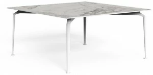 Talenti Квадратный садовый стол из керамогранита Cruise alu