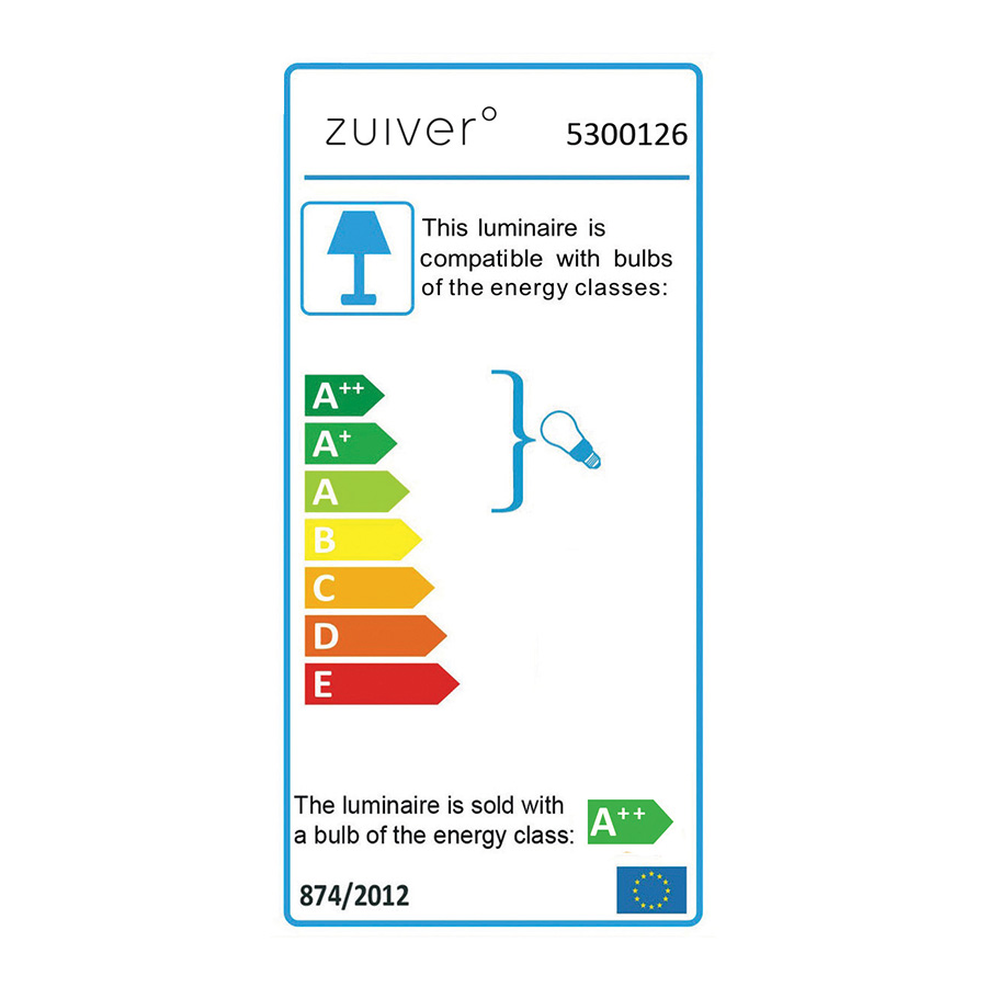 Лампа подвесная Prime XL, белая Zuiver 5300126 - Вид №9