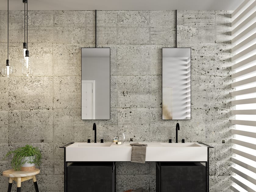 Прямоугольное зеркало с рамой стены DDL форма ARCH-00056005