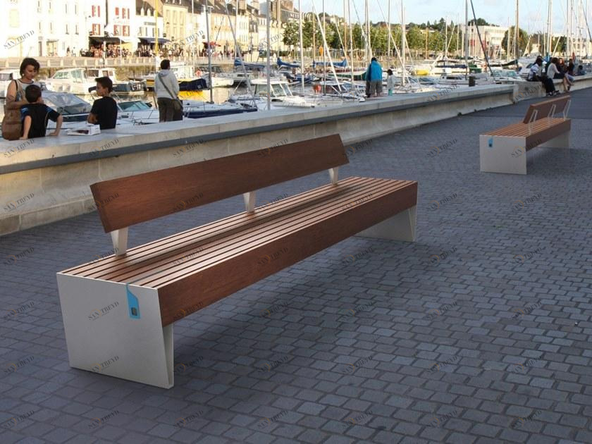 mmcité1 Скамья со встроенным освещением со спинкой Blocq sun-id-1514137