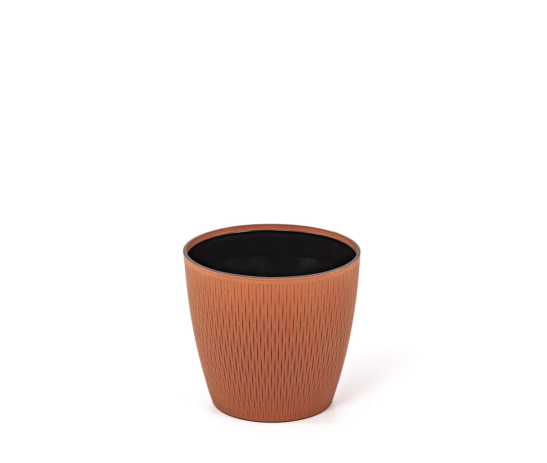 Ваза Silvy - Ø 14XH13 см / регенерированная зерненая кожа_белый Pinetti 00.2060.083.000 - Вид №2