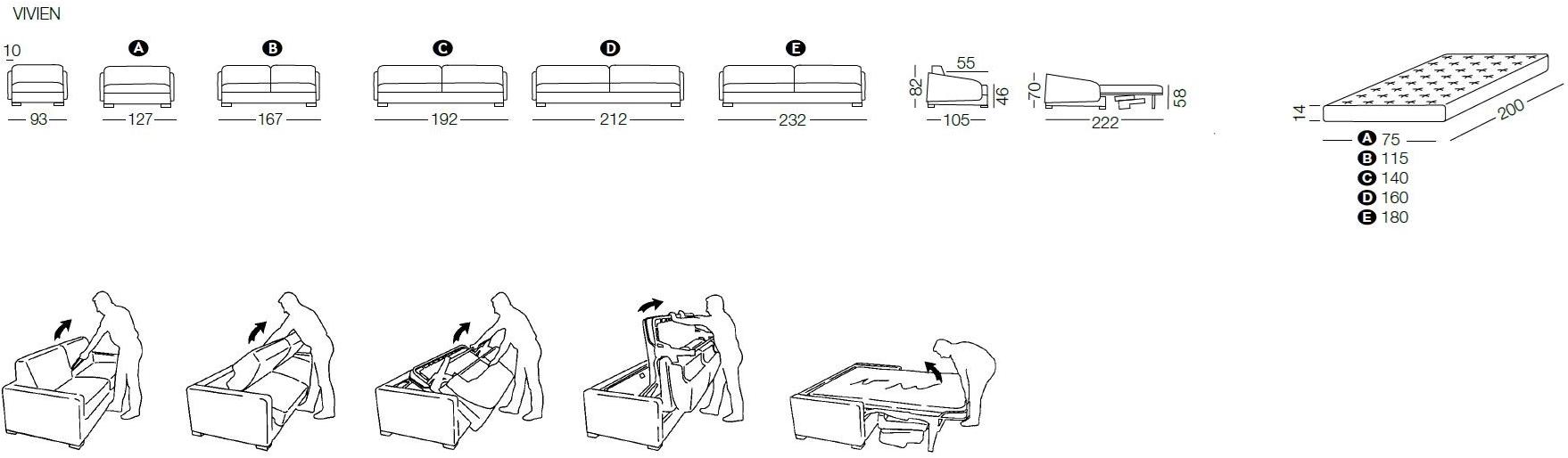 Milano Bedding Мягкий диван-кровать sun-id-1365084 - Вид №6