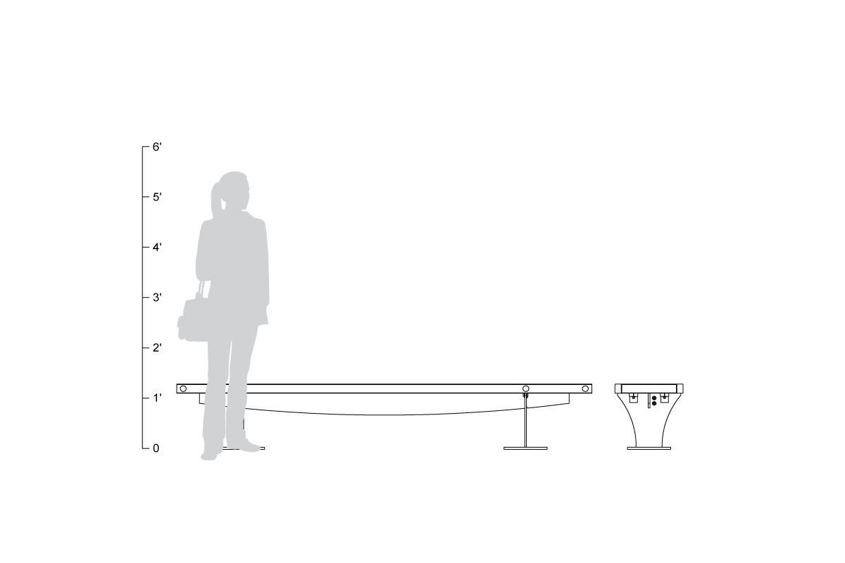 FSRT63 Скамья Pacifica  Forms-surfaces  - Вид №8