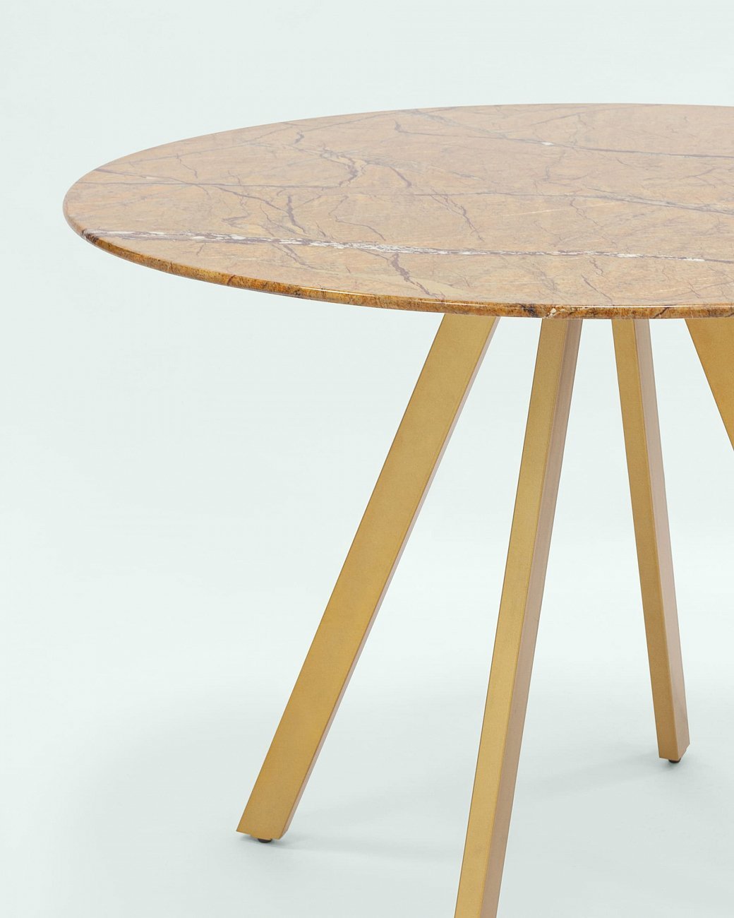 Обеденный стол круглый диаметр 100 см золотистый "Хьюстон" STOOL GROUP  00-3946100 Золото  - Вид №3