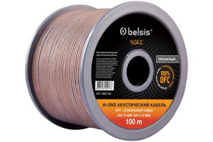 15534390 Акустический кабель 2х0,75мм2 прозрачный BW7704 SOFT Belsis