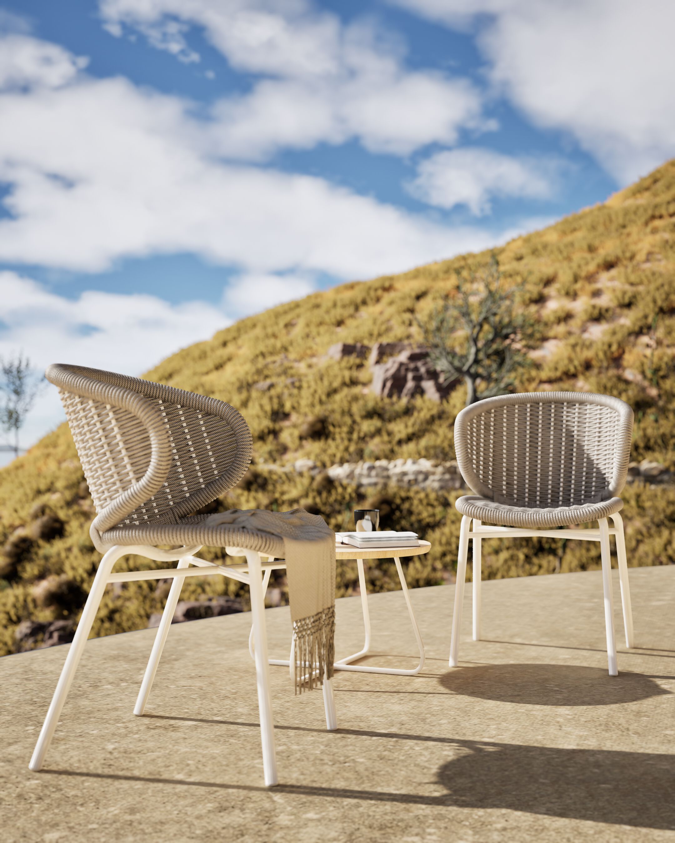 Штабелируемый садовый стул из морской веревки DRIGANI Бильбао ARCH-00147891 - Вид №1