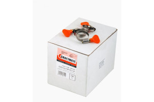 16667414 Хомут бабочка, нерж., D 16 х 27 mm, box 100 шт., шир. 9 mm 12, 1 1/16 123-09W027 NOVOCRAFT