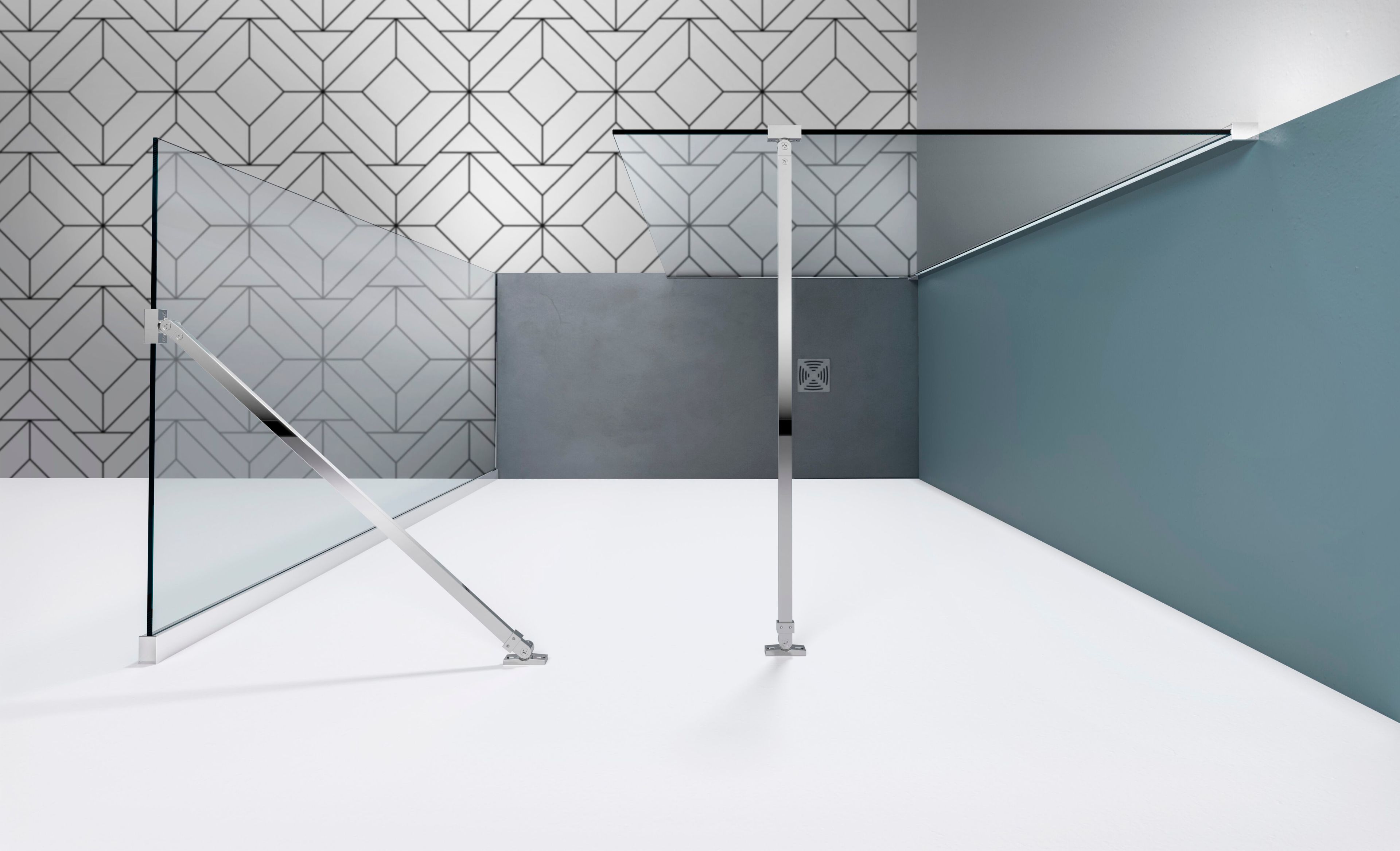 Алюминиевый и стеклянный душ TAMANACO N8PAR53 ARCH-00074280 - Вид №2