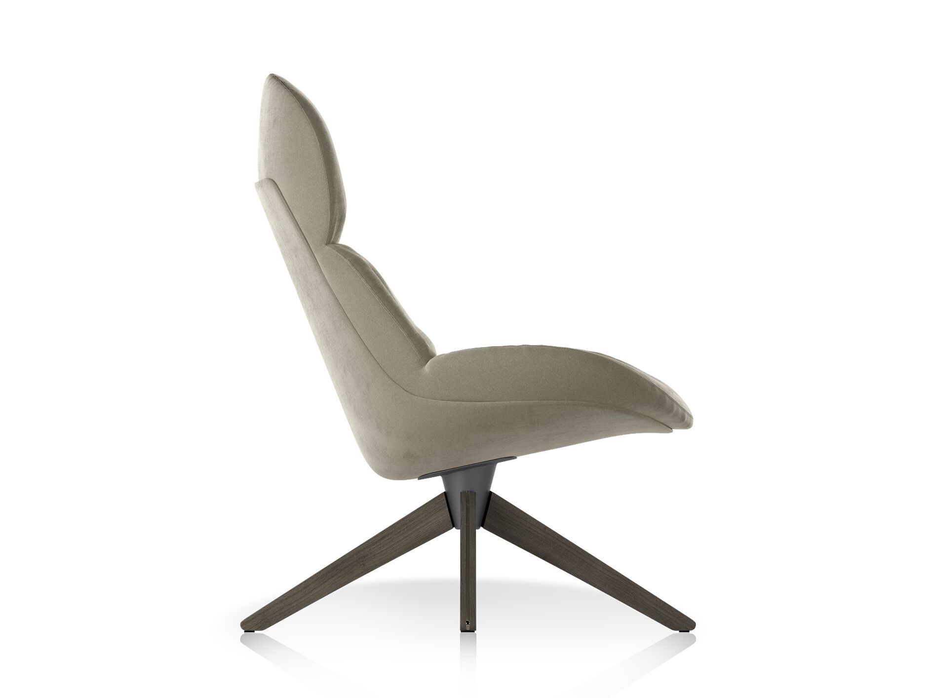 Кресло на насесте из ткани Natuzzi Italia CONCA ARCH-00073720 - Вид №3