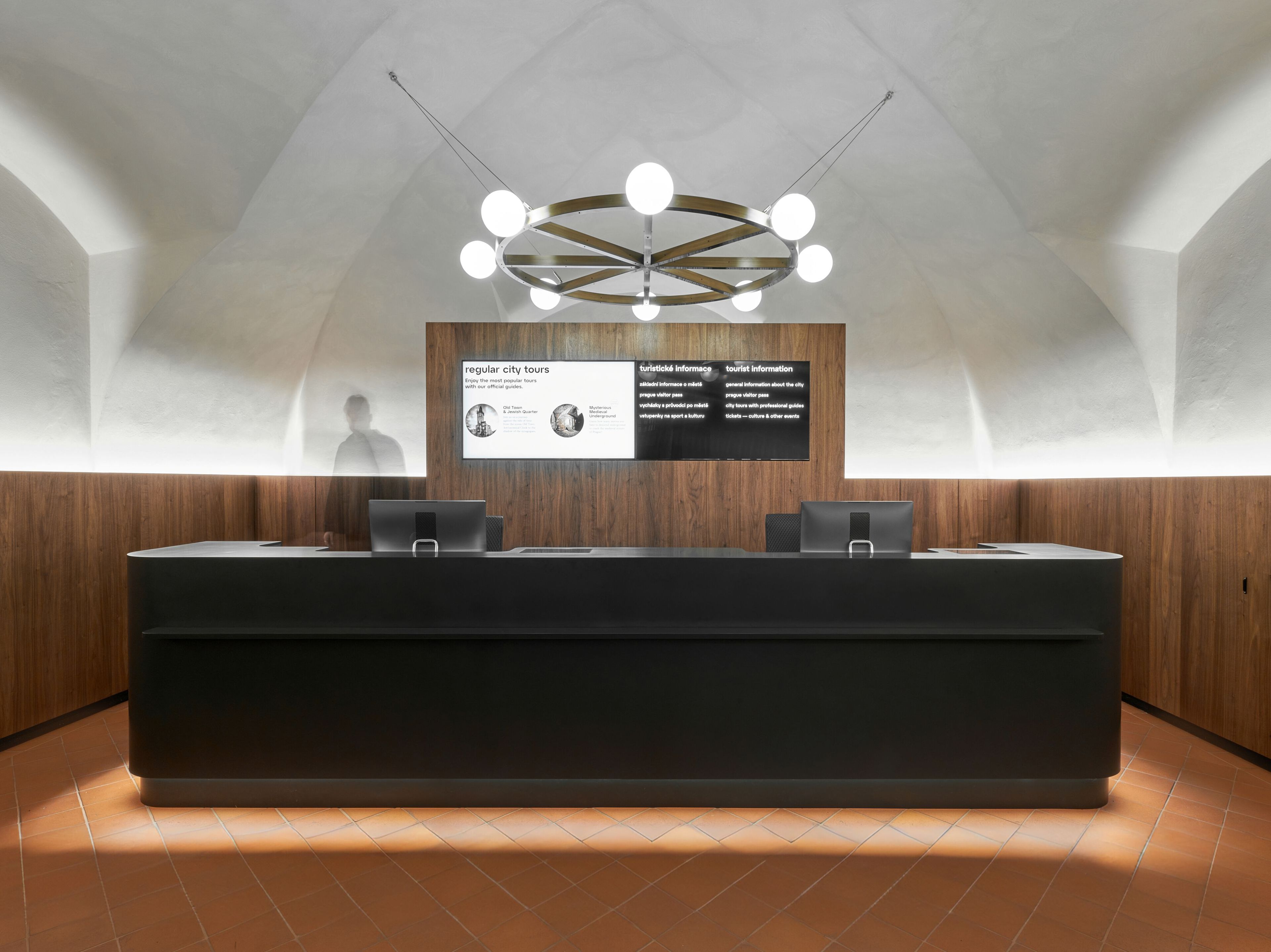 Banco reception in Corian® AMOSDESIGN ARCH-00008572