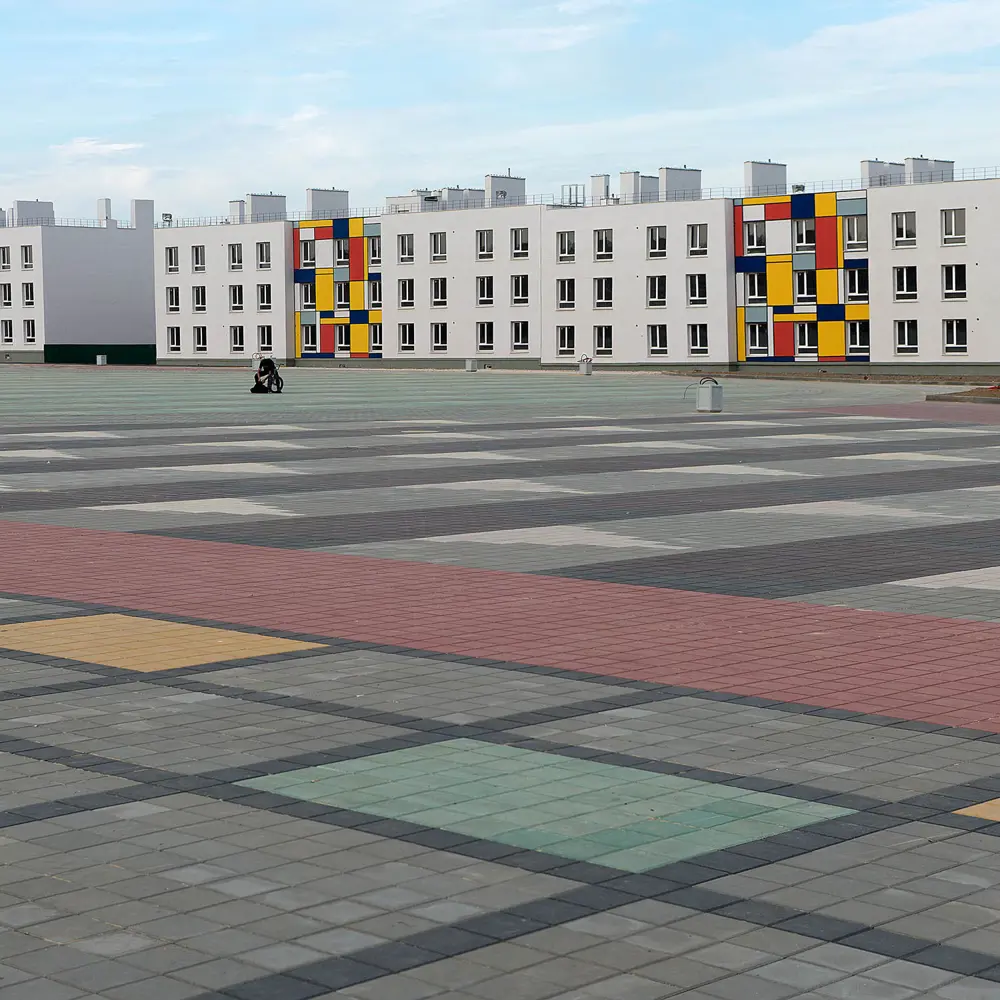 Плитка тротуарная двухслойная Braer Лувр 200x200x60 мм цвет серый STLM-2146067 - Вид №4