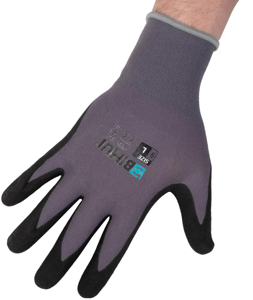 91738762 Перчатки трикотажные Bihui 01865, 9/L, износостойкие с полиуретановым покрытием STLM-0839334