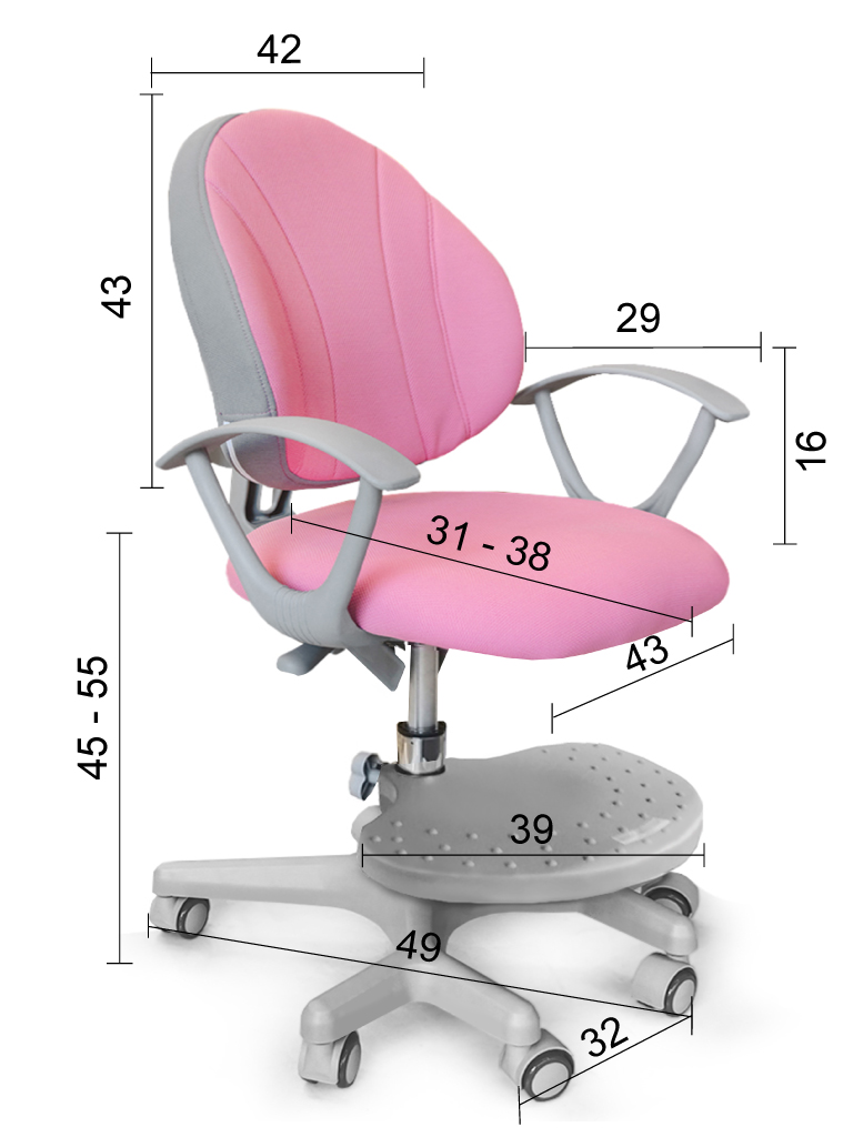 Чехол для кресла Mio Y-407 розовый KP MEALUX EVO  00-3947271 Розовый Santreyd  - Вид №3