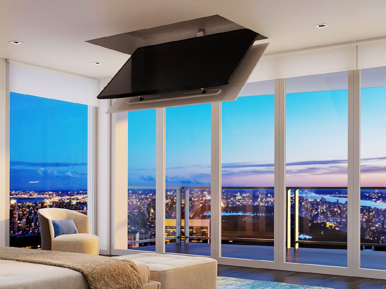 Потолочная подставка для телевизора с электроприводом Maior ARCH-00106004 - Вид №1