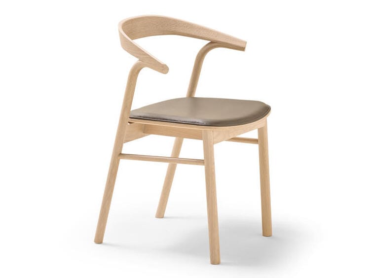 Дубовый стул с мягким сиденьем ALKI MAKIL ARCH-00070367