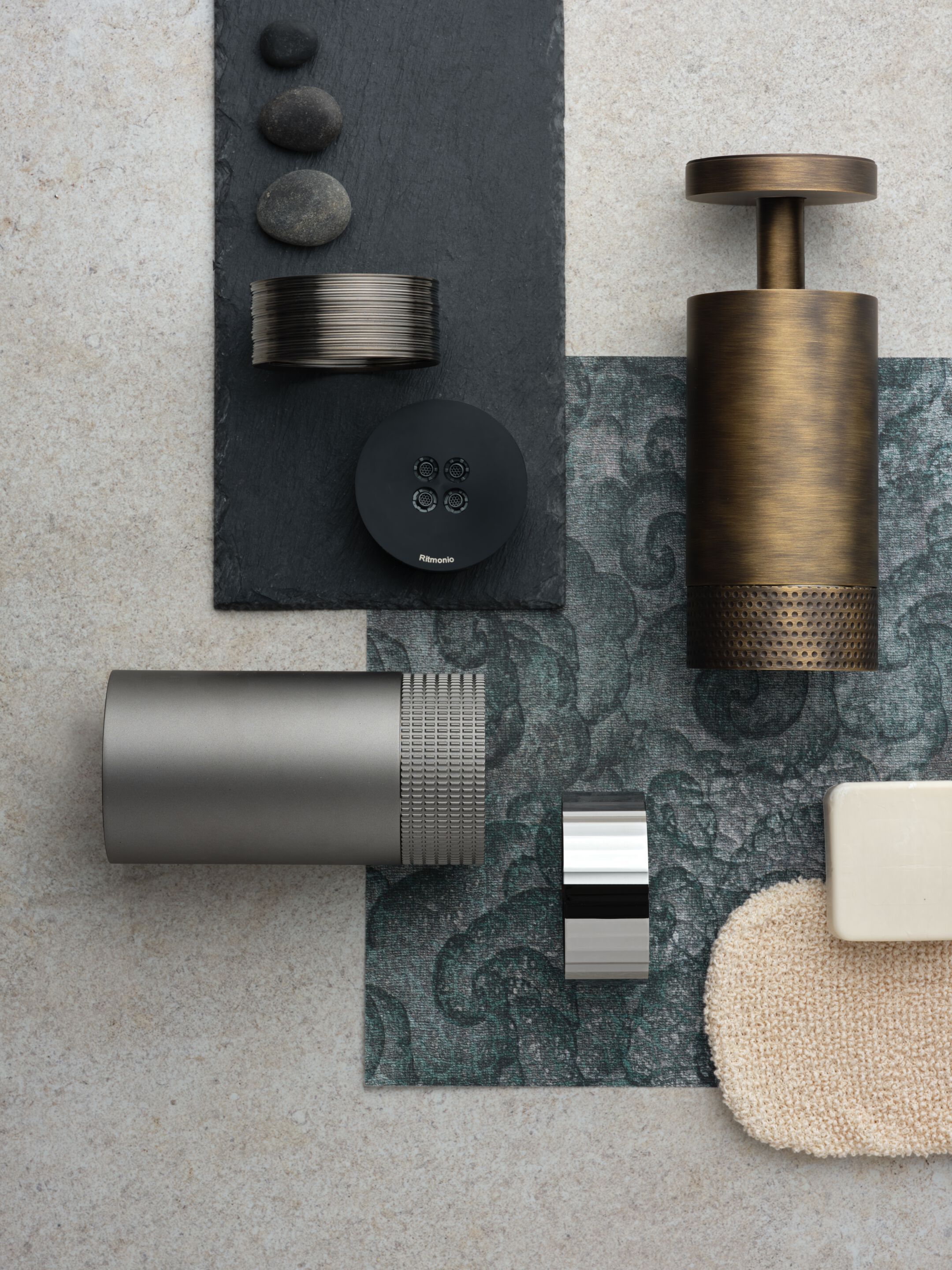 Латунная потолочная душевая головка Ritmonio Diametro35 Wellness отпечатки пальцев ARCH-00037992 - Вид №11