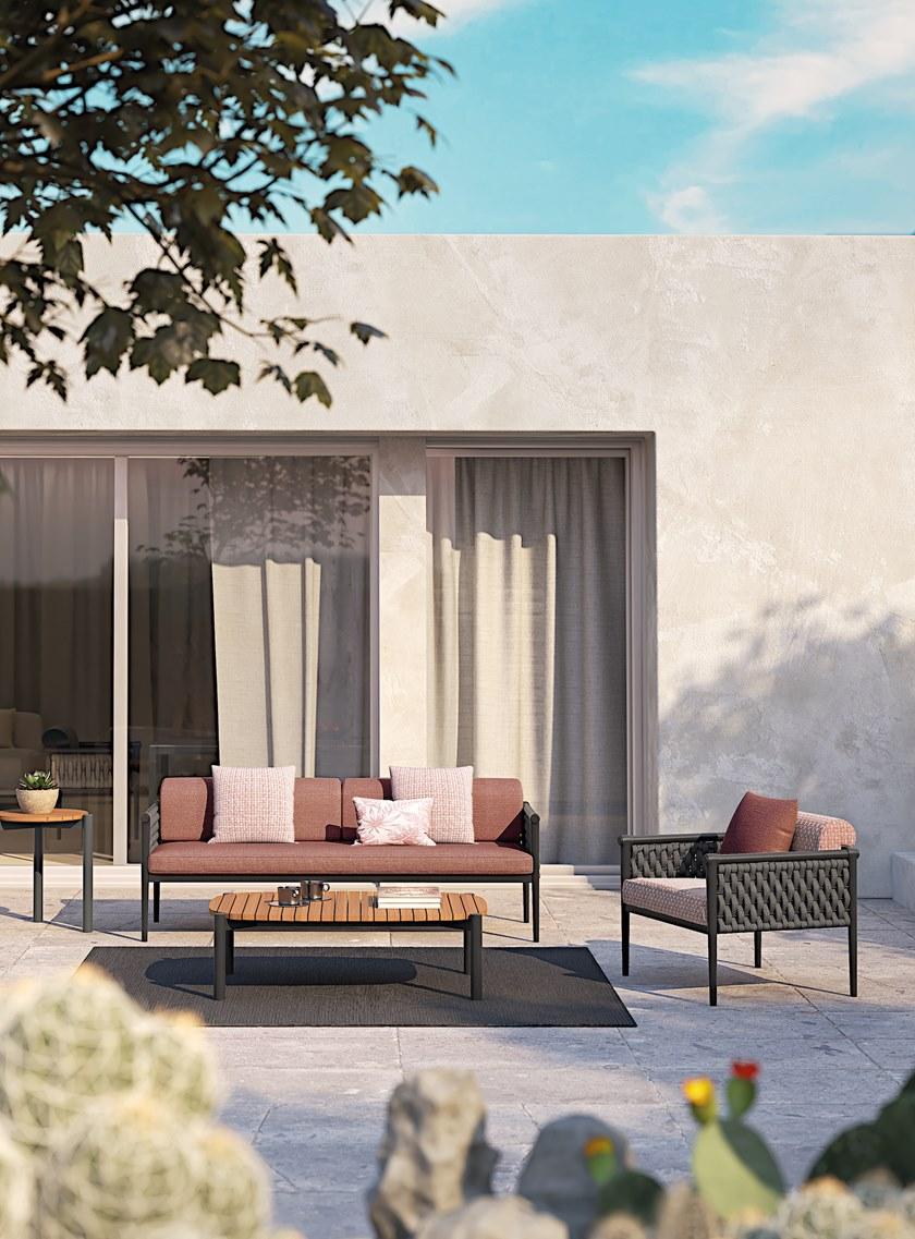 Atmosphera Прямоугольный садовый стол из тика и алюминия Lobster Lo.tco - Вид №2