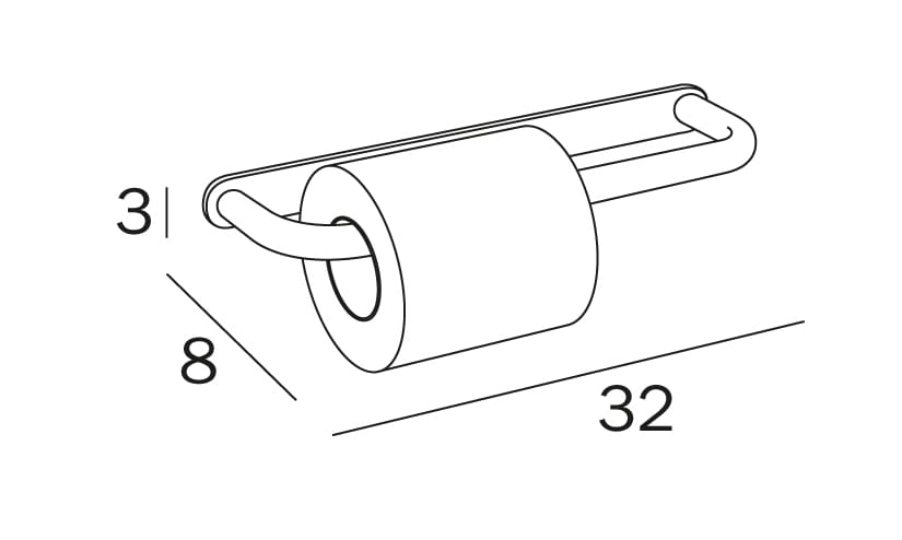 Держатель рулона INDA® HOTELLERIE ARCH-00024536 - Вид №2