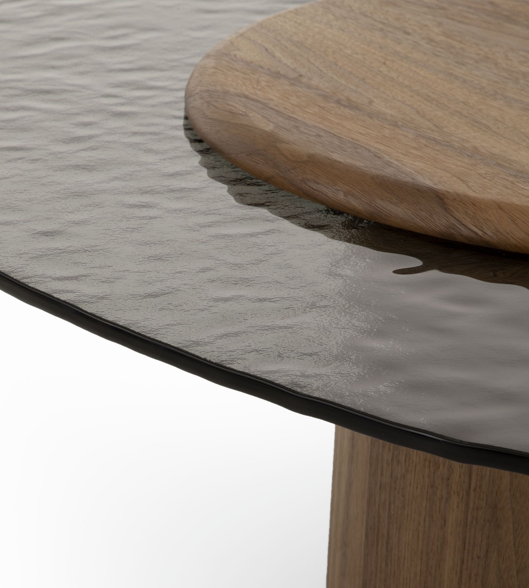 Журнальный столик из ореха и стекла для гостиной Morica Design Haute Couture ARCH-00065416 - Вид №3