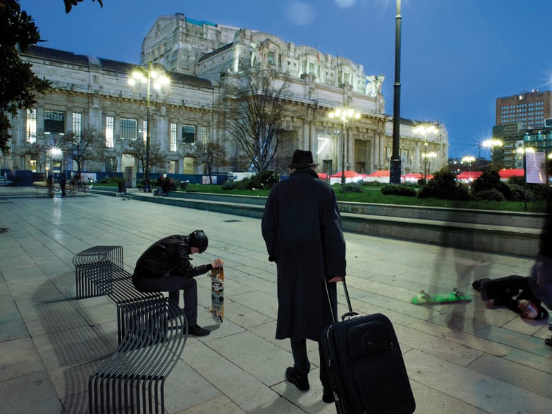 Металлическая изогнутая скамья без спинки Urbantime Zeroиндексы.015 ARCH-00093350 - Вид №1