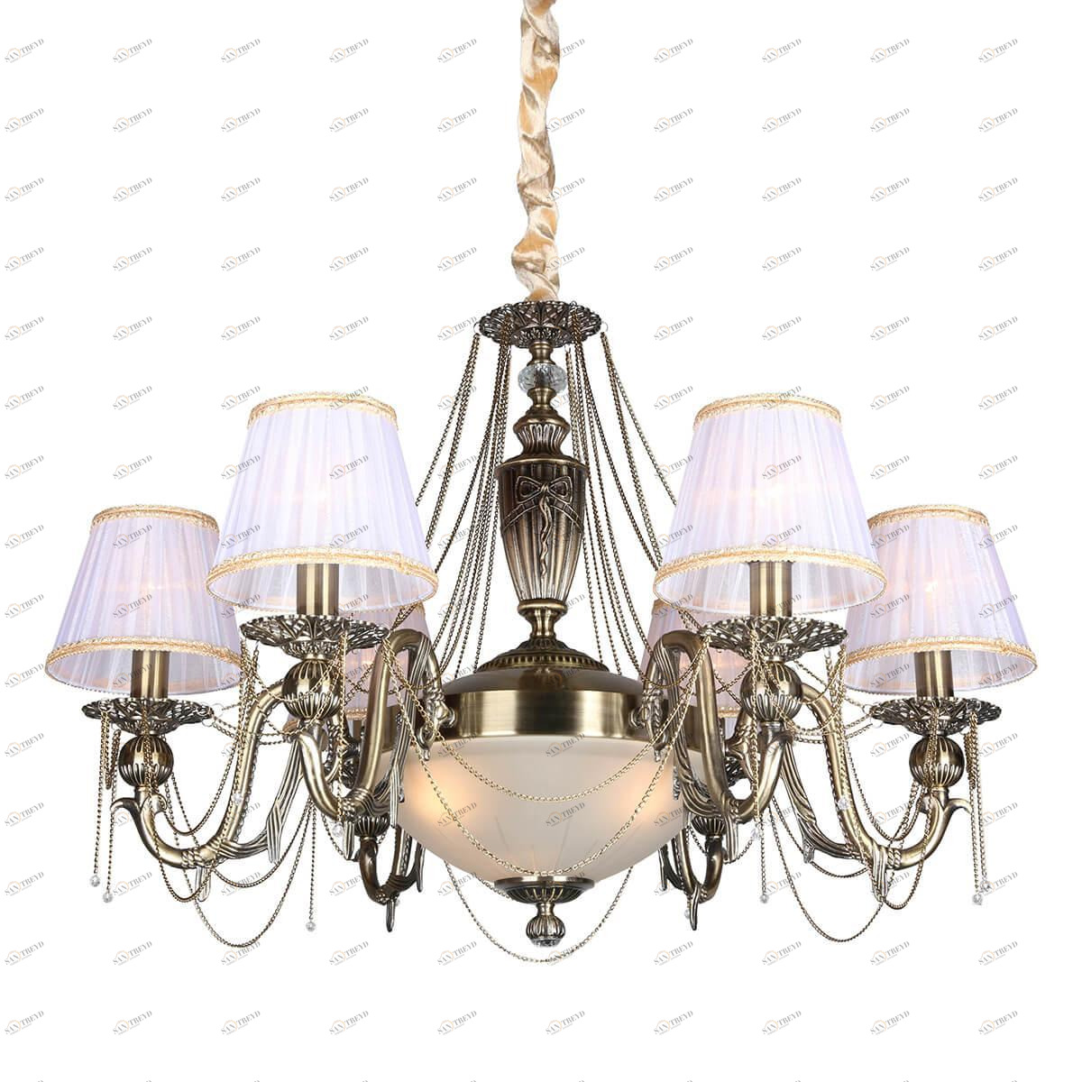 Подвесная люстра Omnilux Crastu OML-75003-09 OMNILUX ДИЗАЙНЕРСКИЕ, CRASTU 187193 Белый 