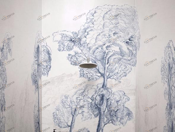 Wall&decò Водонепроницаемые обои из стекловолокна с пейзажами Wet system 16 sun-id-1355781