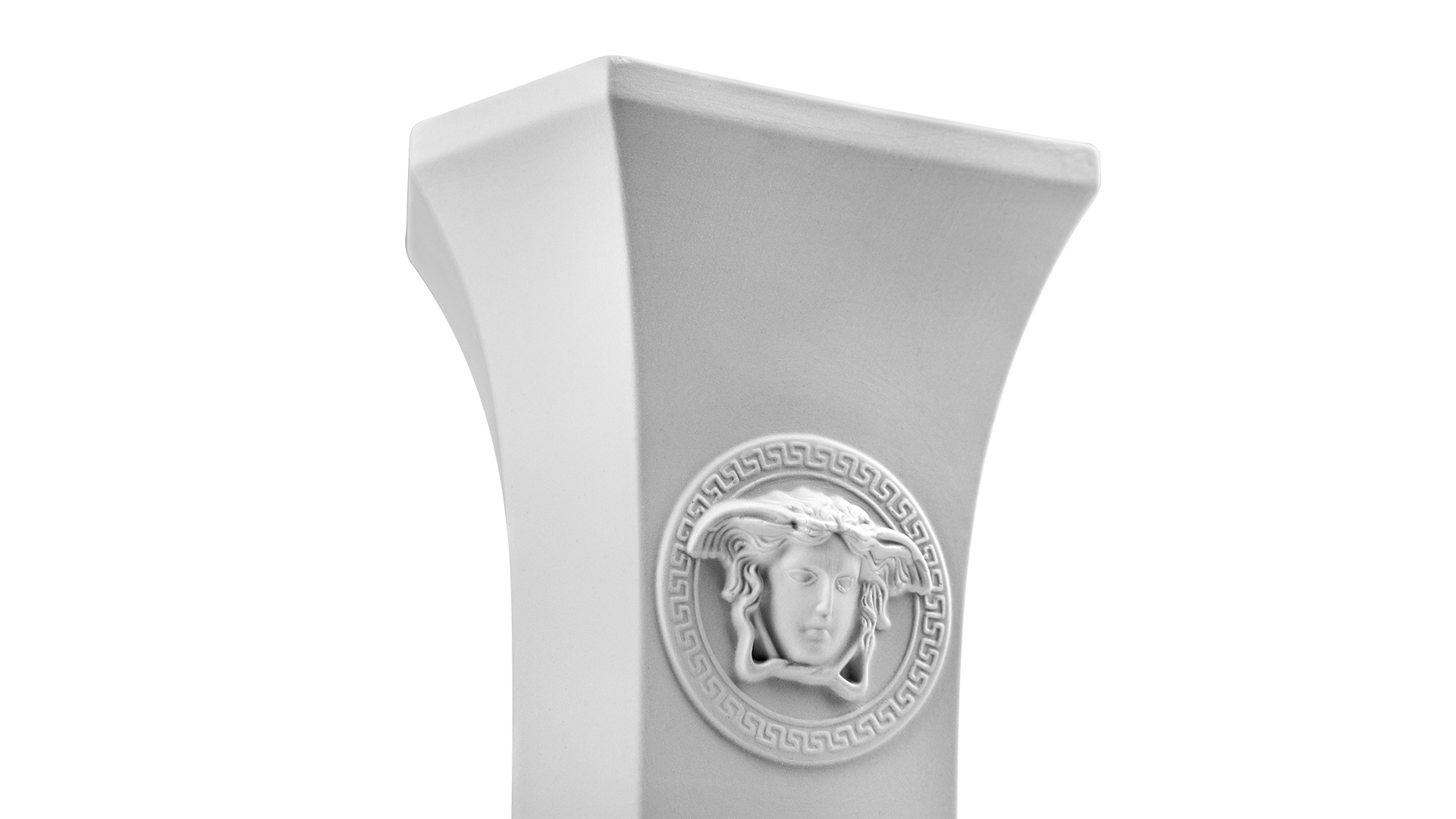 10590800 Rosenthal Versace Ваза Rosenthal Versace Горгона Поп 26см, фарфор, светло-серый, п/к Фарфор  - Вид №1