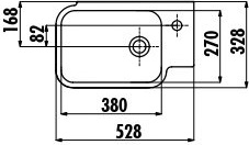 TP027-00CB00E-0000 Раковина TP027 мебельная (33*53 см) Creavit  - Вид №1