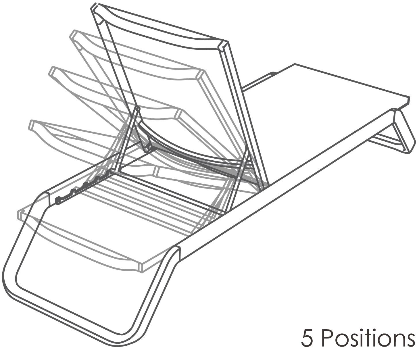 Ezpeleta Шезлонг из алюминия и phifertex® штабелируемый Vila Mu-vla00 - Вид №14