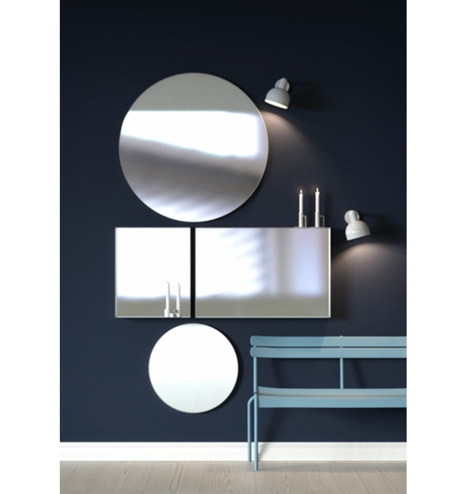 FROST Зеркало 4132, 40x40cm » белое Алюминий Белый U4132-W  - Вид №1