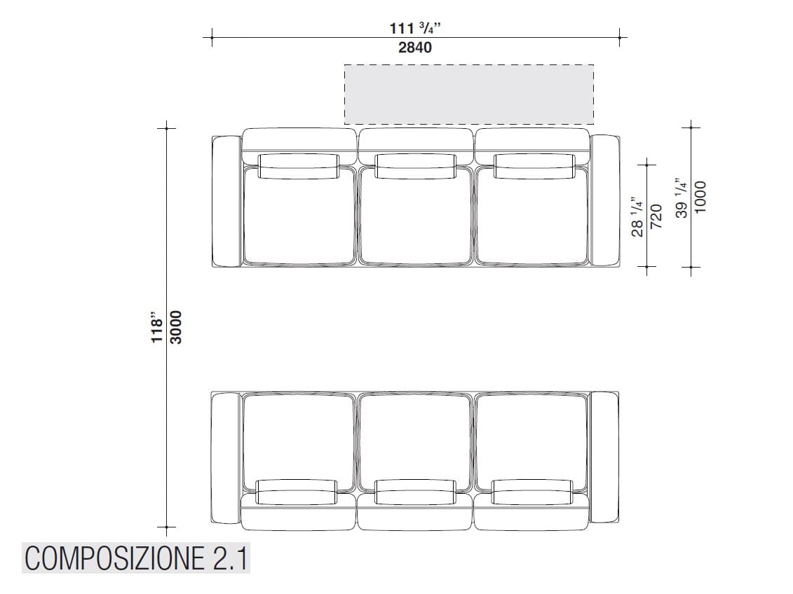 Модульный тканевый диван Lema двор ARCH-00115540 - Вид №18