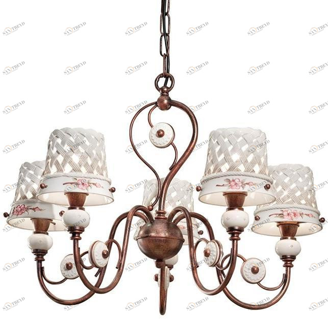 FERROLUCE Керамическая люстра Verona C1225/5