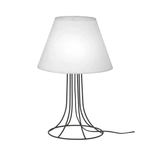 Настольная лампа «Дорин», цвет белый/чёрный