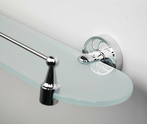 Isen K-4044 (ранее К-4024) Полка стеклянная с бортиком Santreyd  - Вид №1